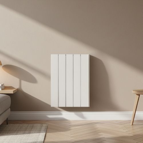 Radiateur Électrique LCD Céramique Blanc 1000W NELIA COMPACT