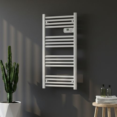 Sèche-serviettes LCD Sans fluide Blanc 500W ETROIT